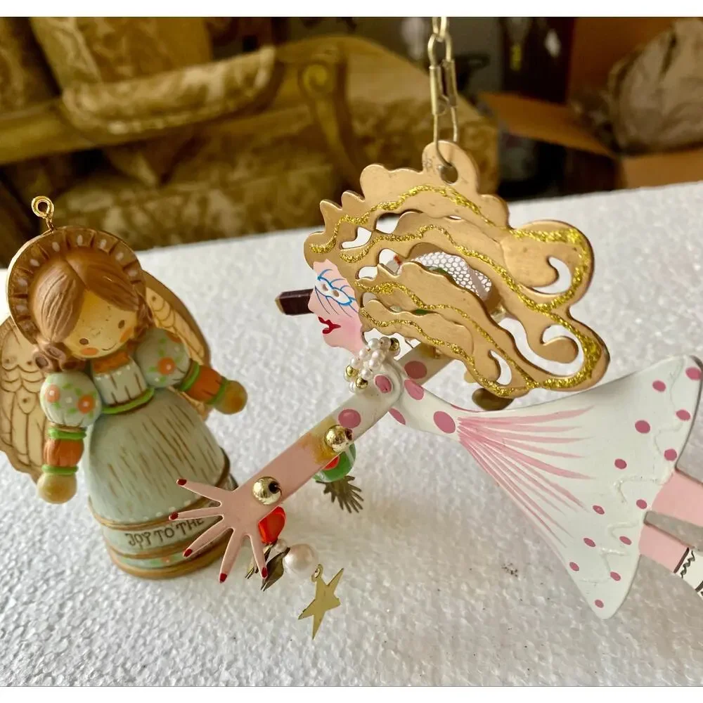 whimsical tennis player Karen Rossi Silvestri vintage 1977 Hallmark Angel